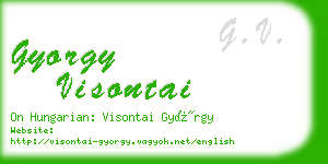 gyorgy visontai business card